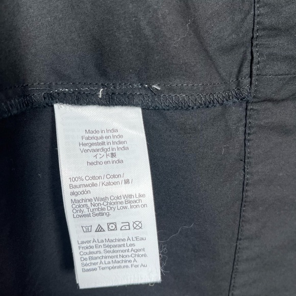 NWT J.CREW Size M Women’s Black Scoopneck shift dress in cotton poplin - Picture 10 of 10